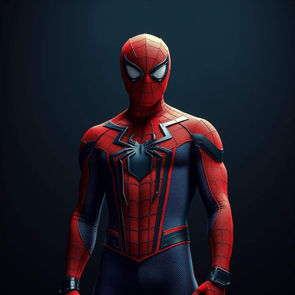Spider-Man Hero in Comic Book-Inspired Costume
