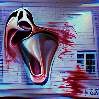 Minimalist Scream: A Study in Isolation