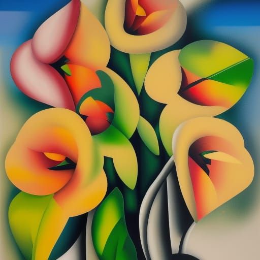 Four Seasons Graffiti Art Inspired by Art Deco