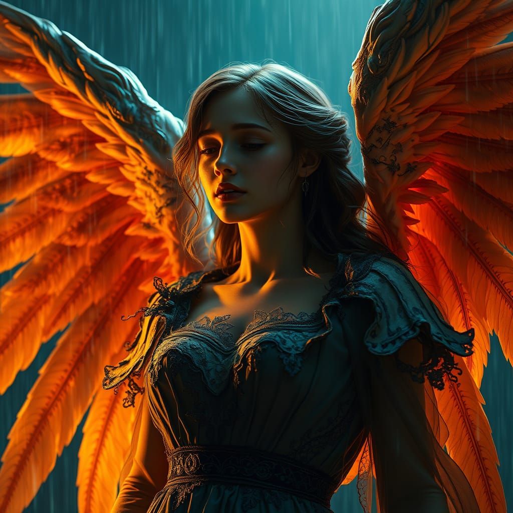 Fallen Angel's Lament in Gothic Style