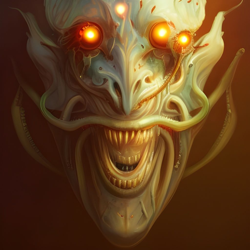 Eldritch Horror Ant Portrait in Digital Art Style