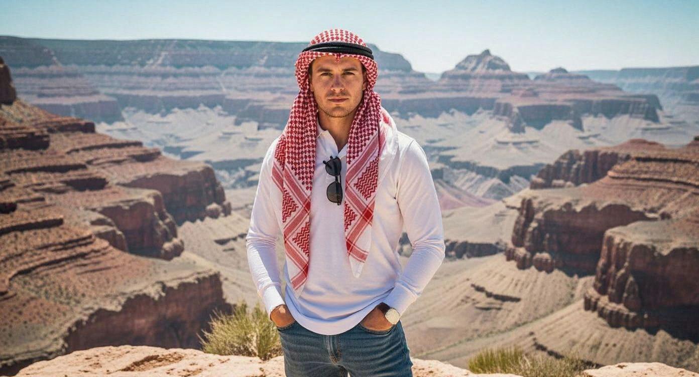 Grand Canyon Portrait: Man in Natural Arizona Landscape
