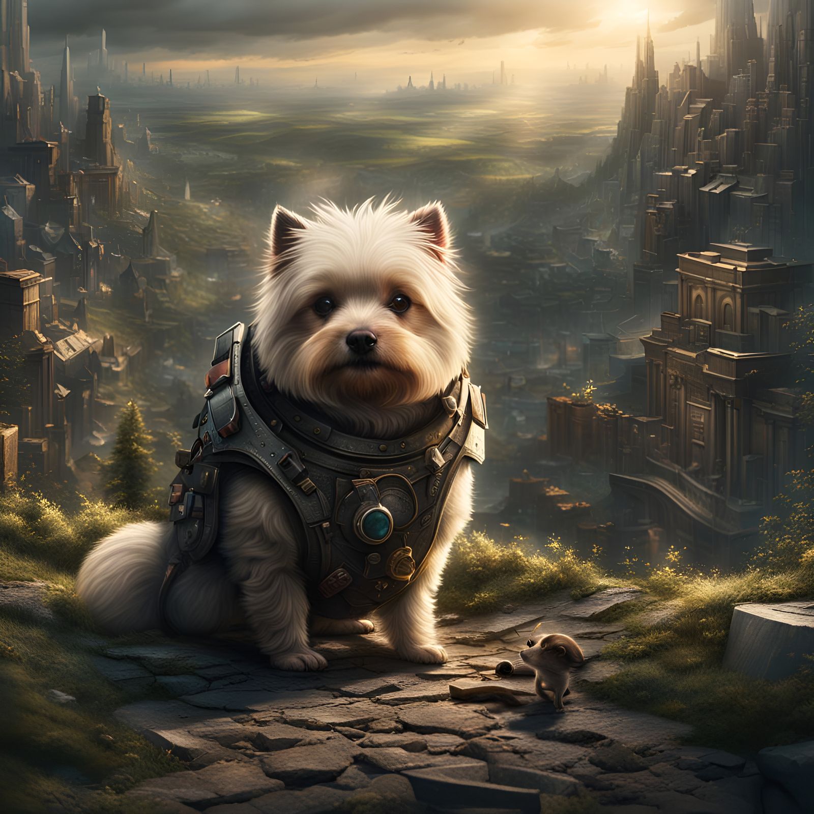 Epic Hedgehog Digital Matte Painting