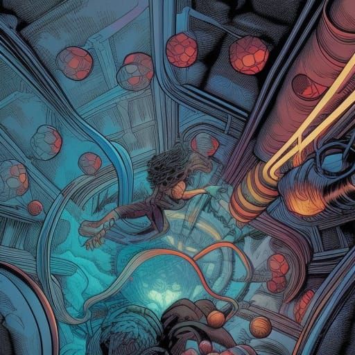 Yarn in Comic Book Art Style