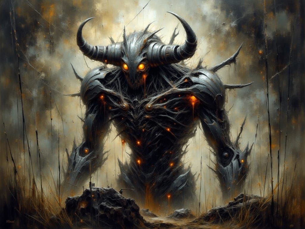 Biomechanical Hybrid in Giger Style