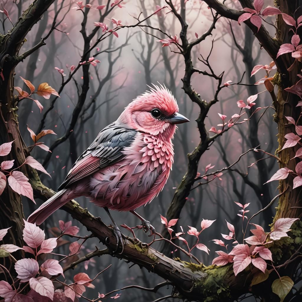 pink bird