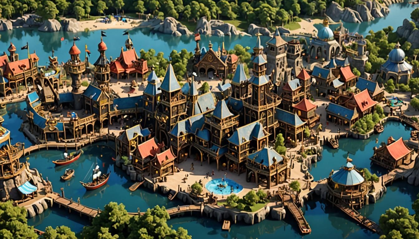 Pirate Theme Park Attractions and Rides
