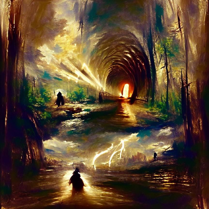 Life's Journey: A Surrealist Vision