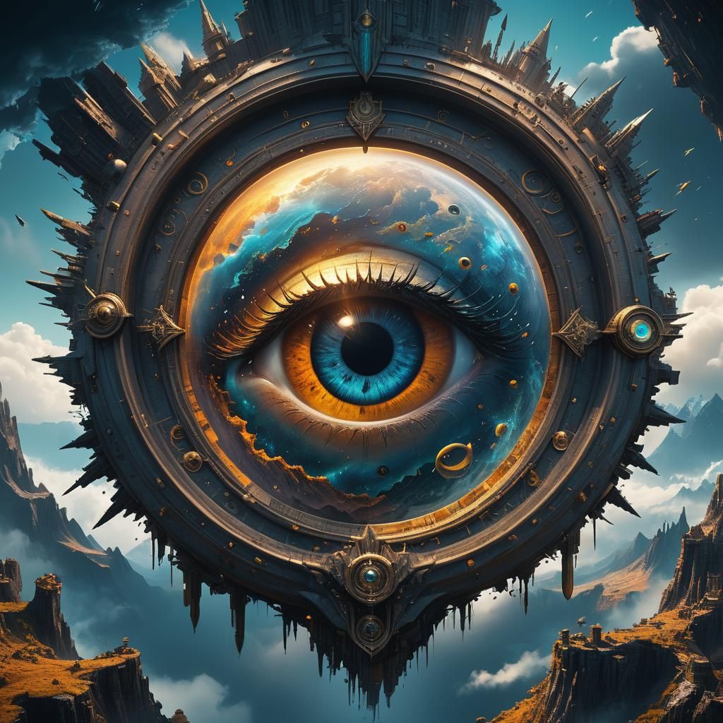 Fantastical Eye in the Sky: Detailed Matte Painting