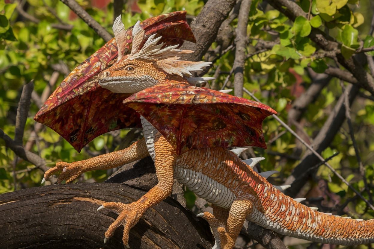 Dragon Celebrates Spring in Vibrant Color