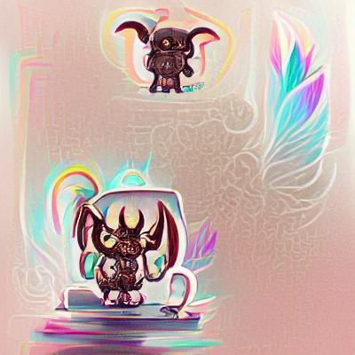 Chibi Baphomet Cartoon Character