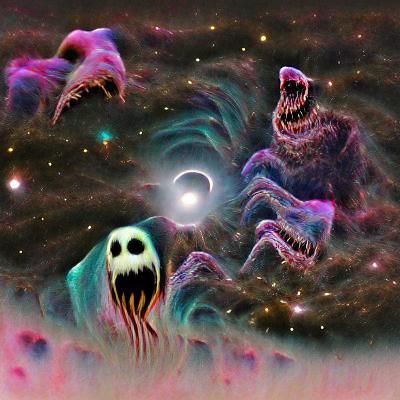 Abstract Cosmic Horror Image