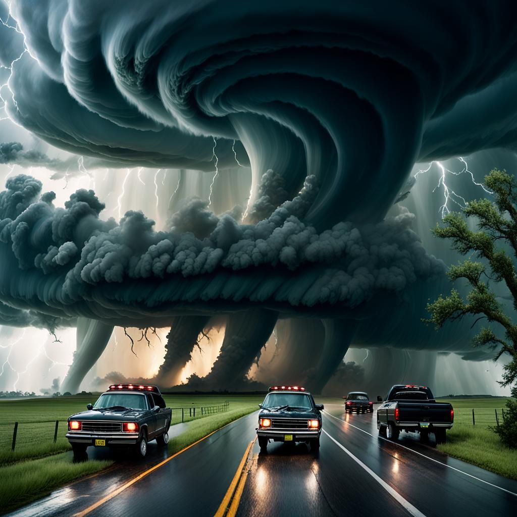 Tornado Devastation: A Cinematic 3D Rendering