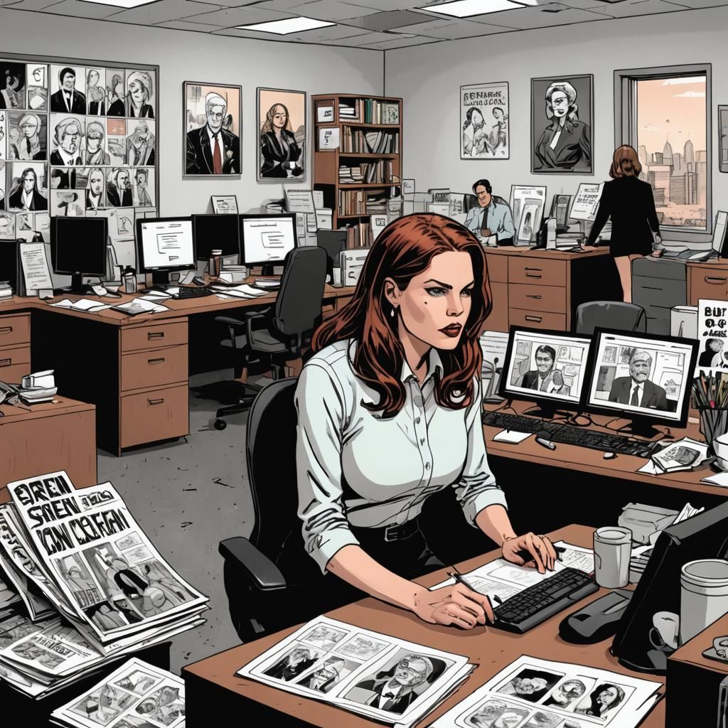 Office Siren Political Comic Aesthetic