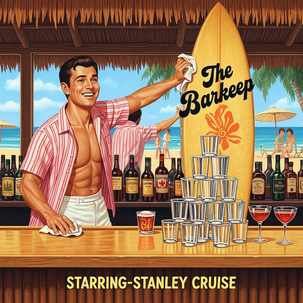 1960s Beach Movie Poster: The Barkeep