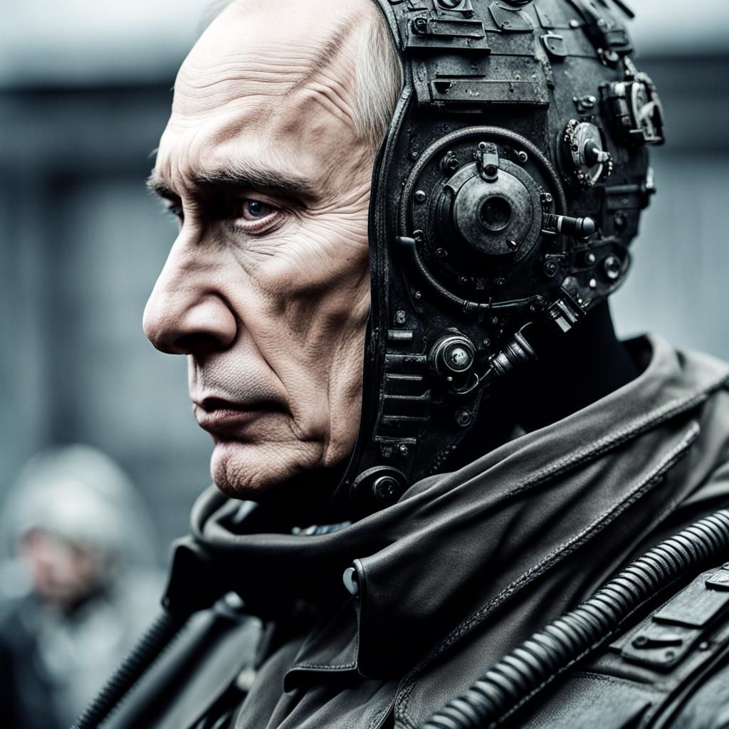 Dystopian Dictator Movie Scene in Post-Apocalyptic Style