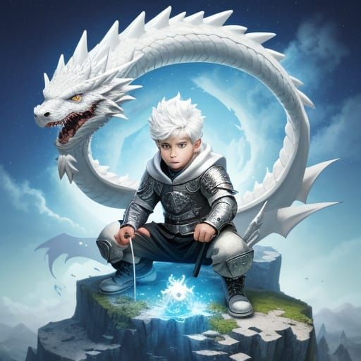 Boy Creates Cute Dragon Baby with Cosmic Power