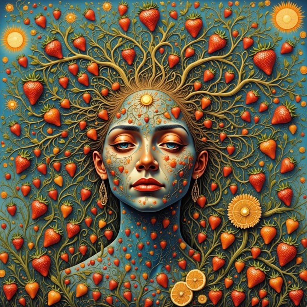 Portrait of a Man with Texture