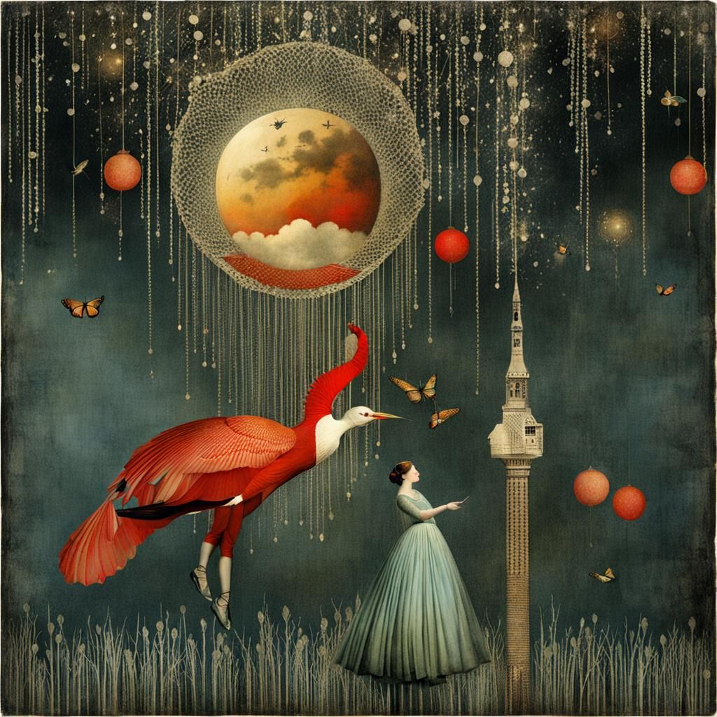 Enchanting Collage Art Inspired by Fairy Tales