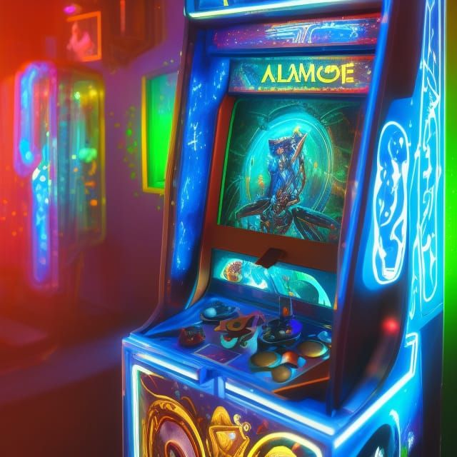 Astral Cosmic Game Arcade Machine in 8K