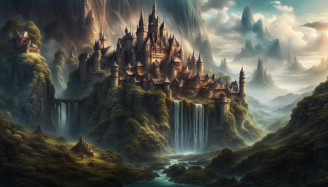 Epic Fantasy Kingdom: Digital Matte Painting