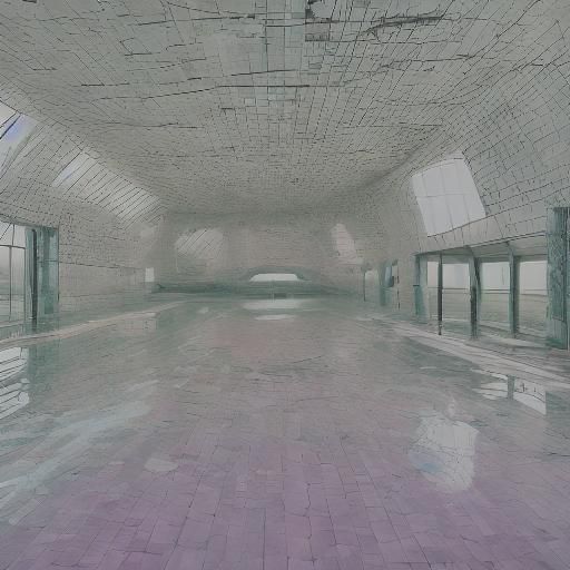 Minimalist City Surrounded by Field in Low Poly Aesthetic