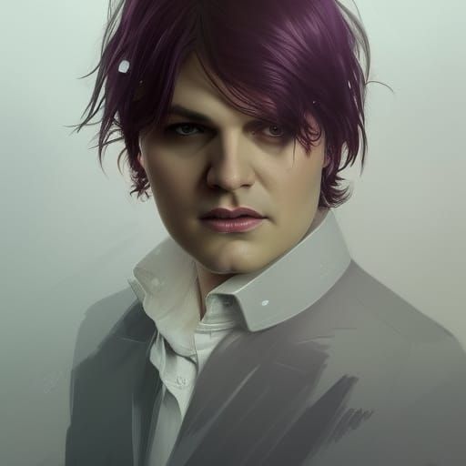 Gerard Way Portrait in Art Nouveau Style