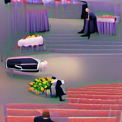Funeral Scene Generated by AI