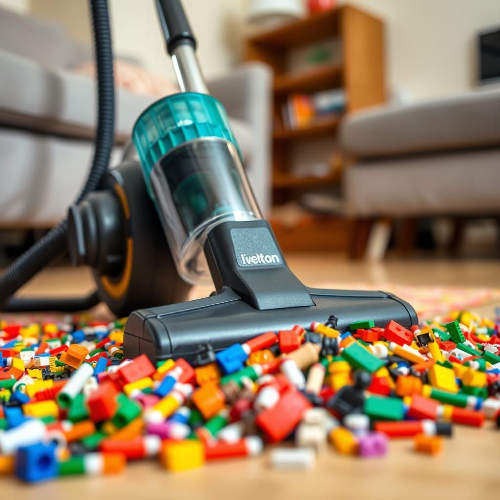 That terrible sound when Lego gets vacuumed up.