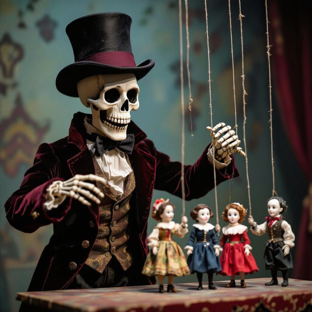 Skeleton Puppeteer's Dark Stagecraft