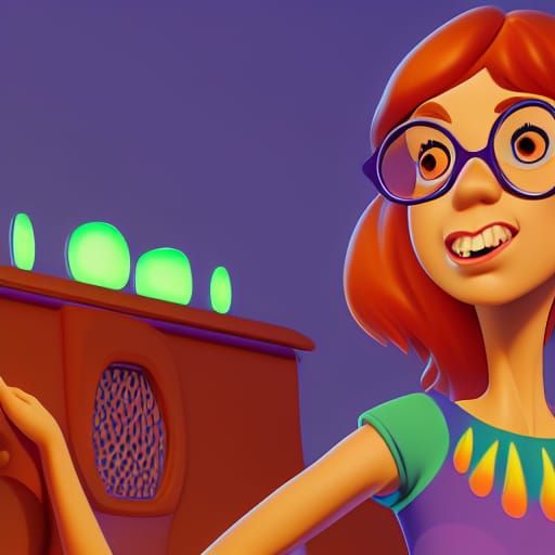 Colorful Cartoon Reimagined as 3D Digital Art