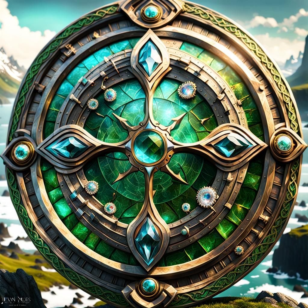 Celtic Shield with Isle of Skye: Fantasycore Art