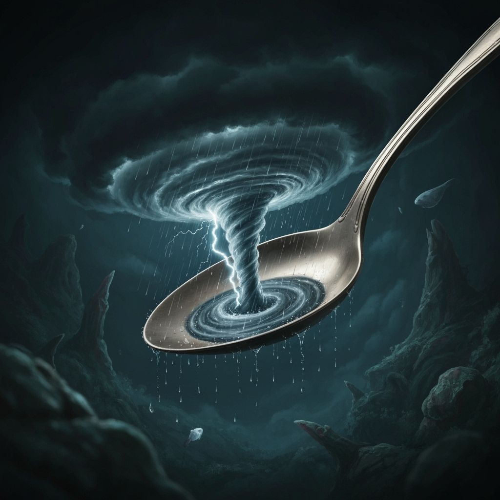 Miniature Storm Vortex Inside a Spoon