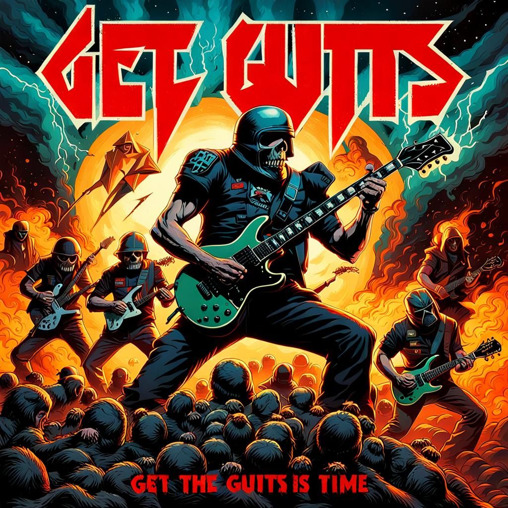 Thrash Metal Album Cover: Battlefield in 80s Style