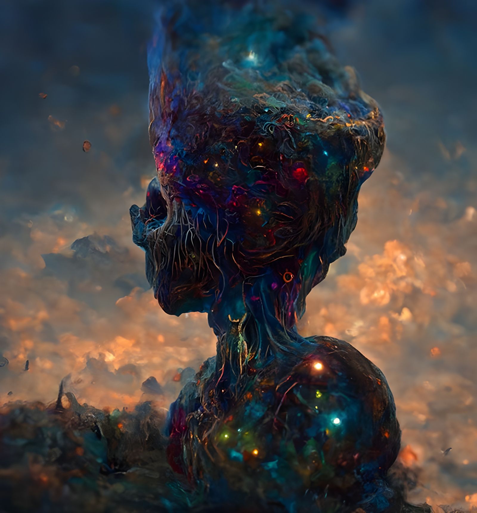 Cosmic Astral Spectral Being in HDR