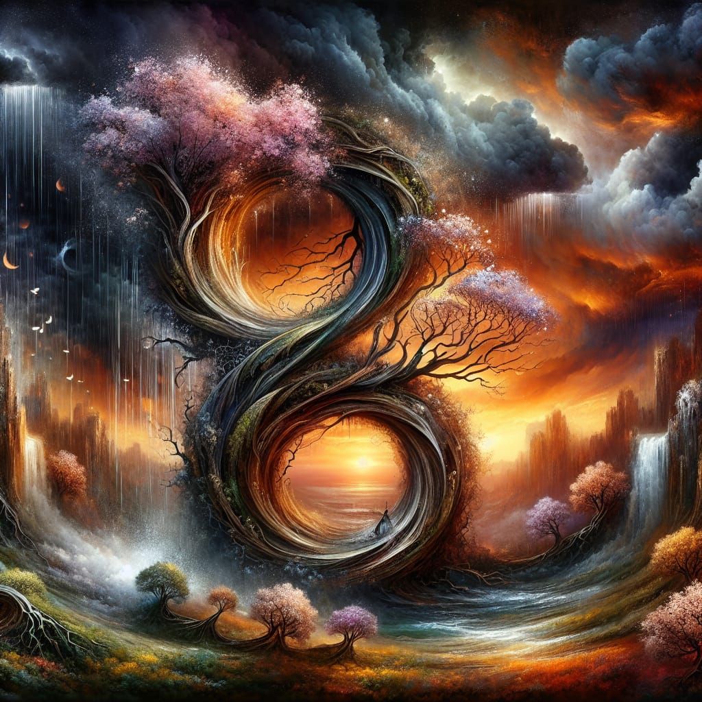 The number 8 in nature