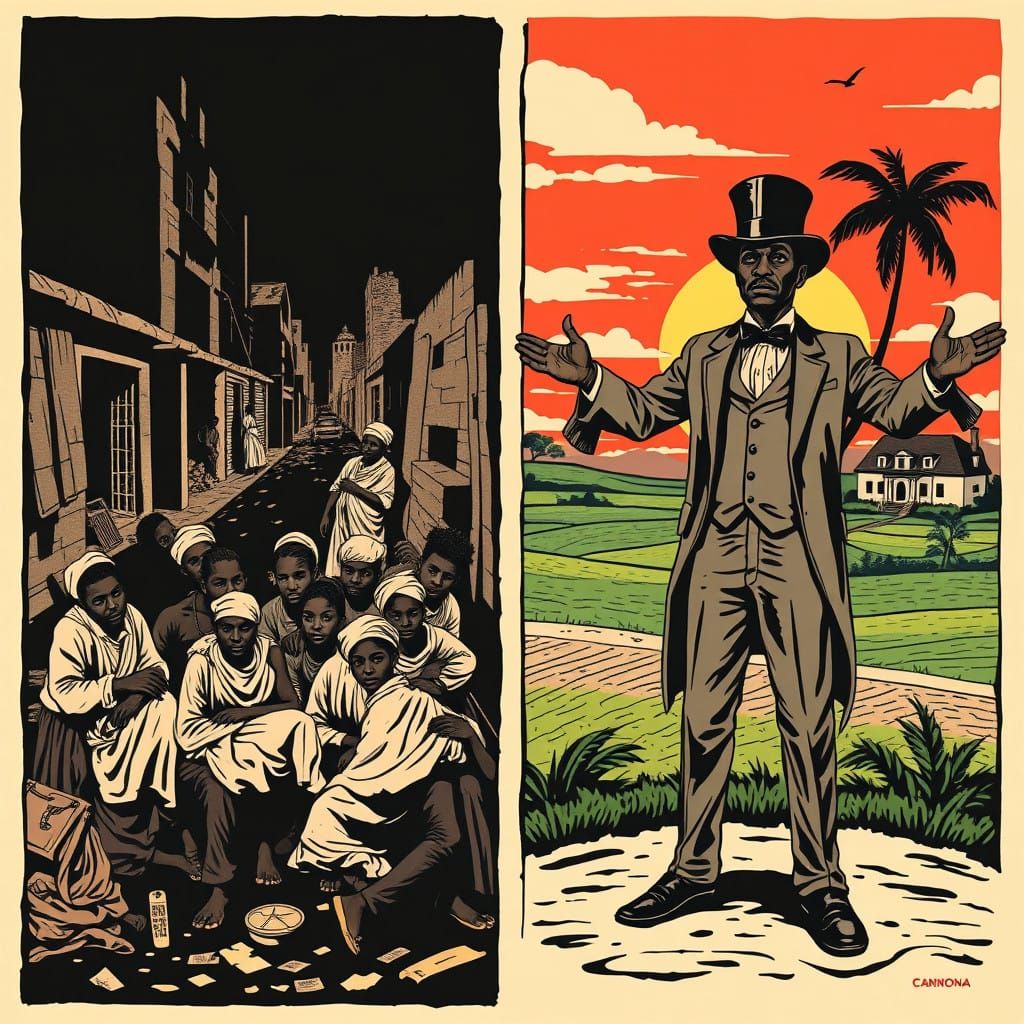 Divided America: Hope and Despair in 19th Century Woodcut St...