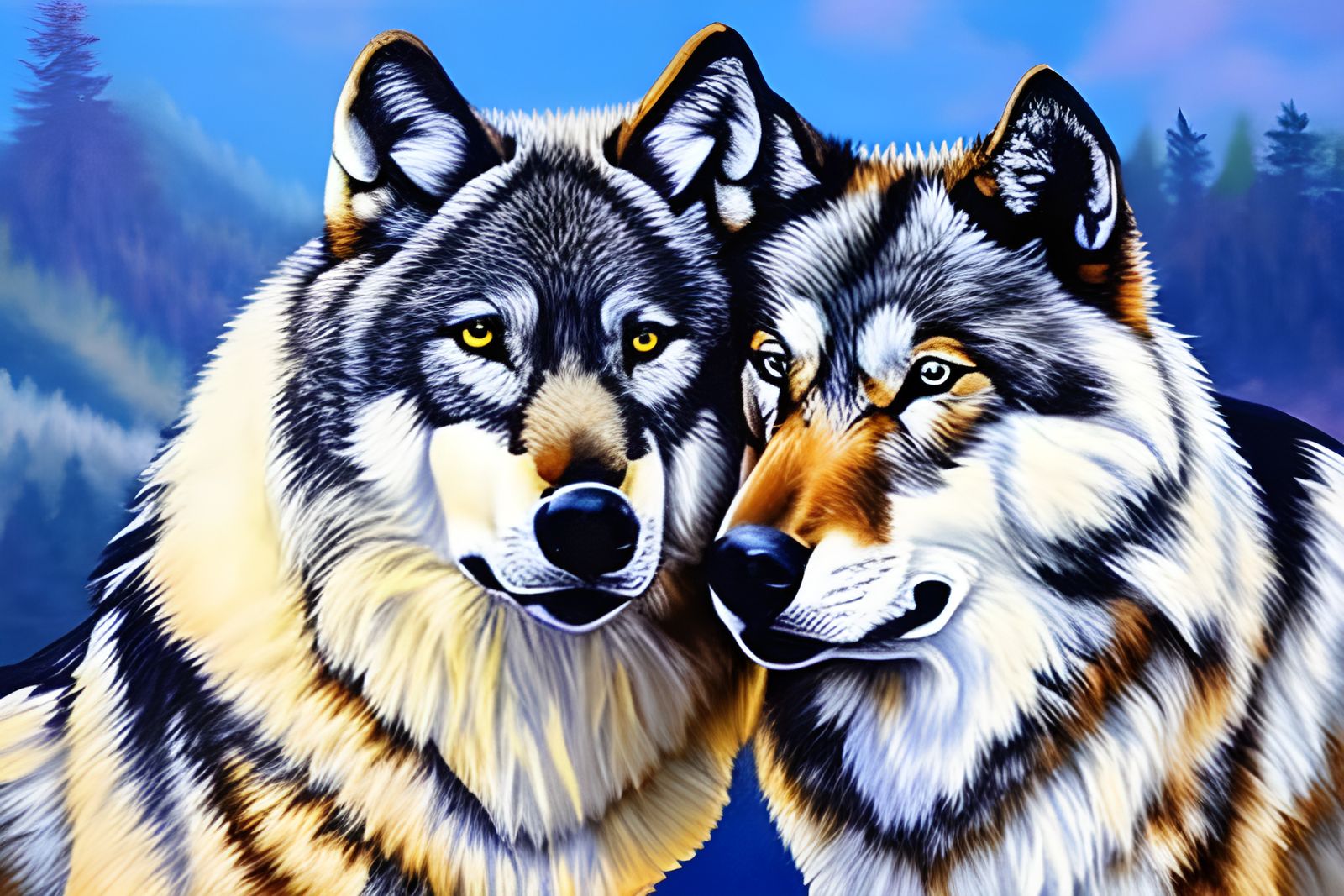 Twin Wolves