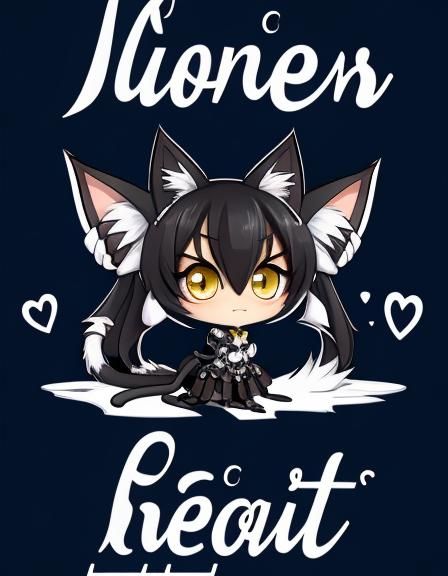 Chibi Cat Girl Illustration