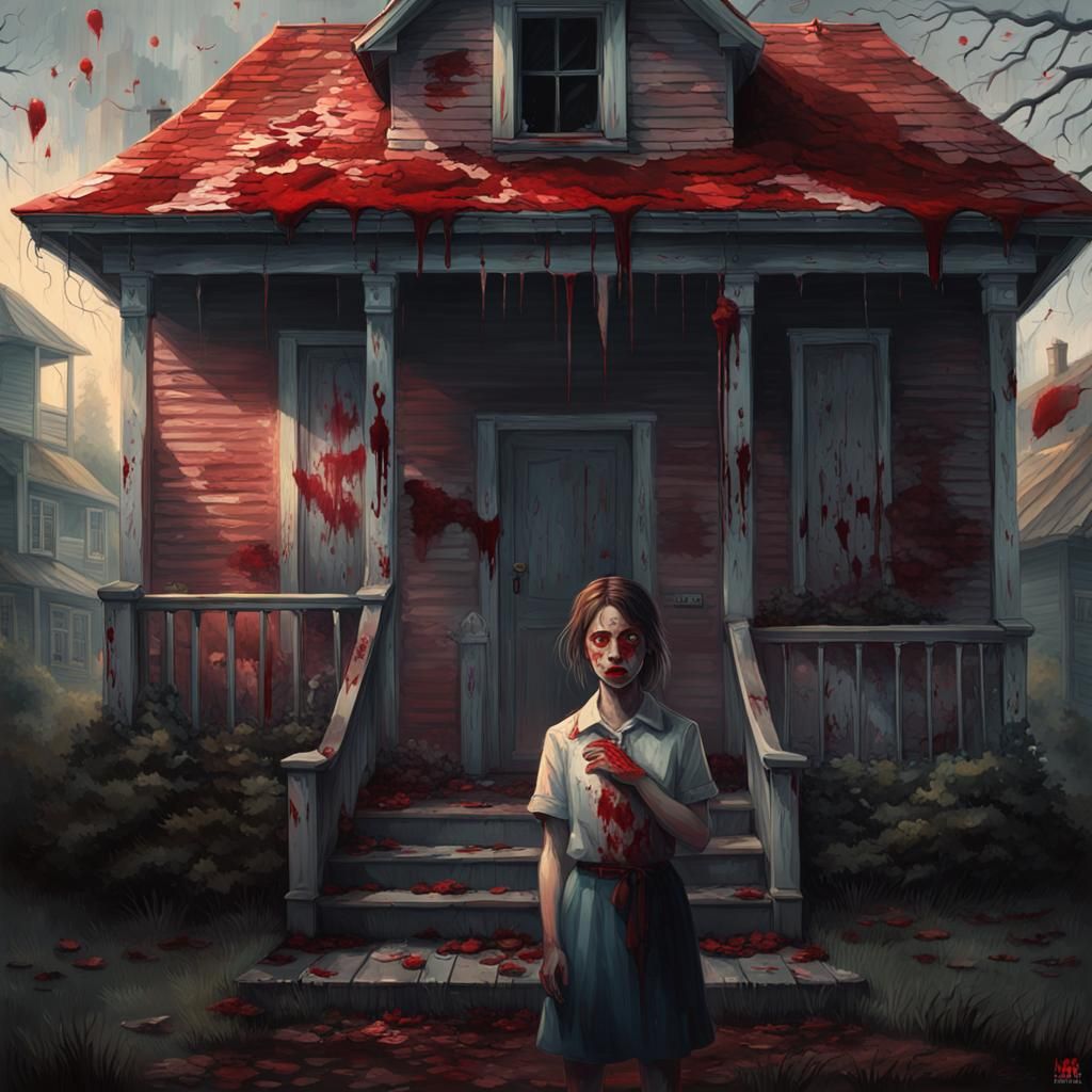 Haunted House: Serial Killers in Kinkade Style