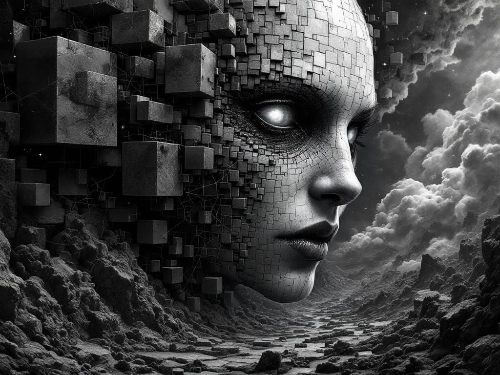 Surreal Infinite Architecture of Twisty Squares and Boxes