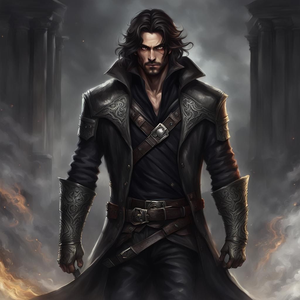 Dark Fantasy Rogue with Searing Gaze