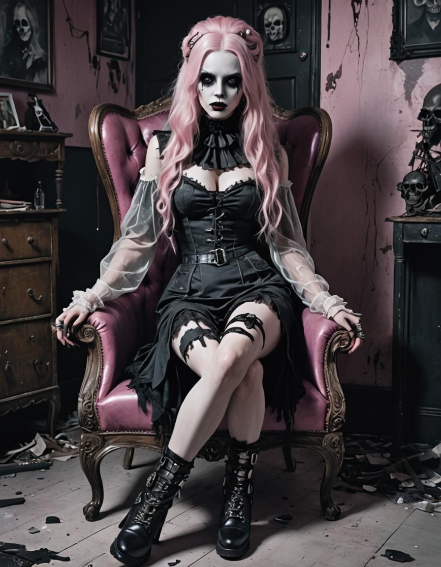 Hyperrealistic Ghost in Neo-Noir Gothic Style