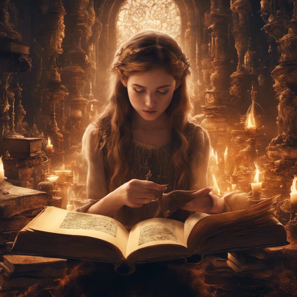Girl's Discovery: Magical Book with Consequences
