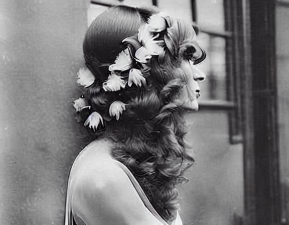 Pale Girl in Dance Frock, 1920s Swing Style