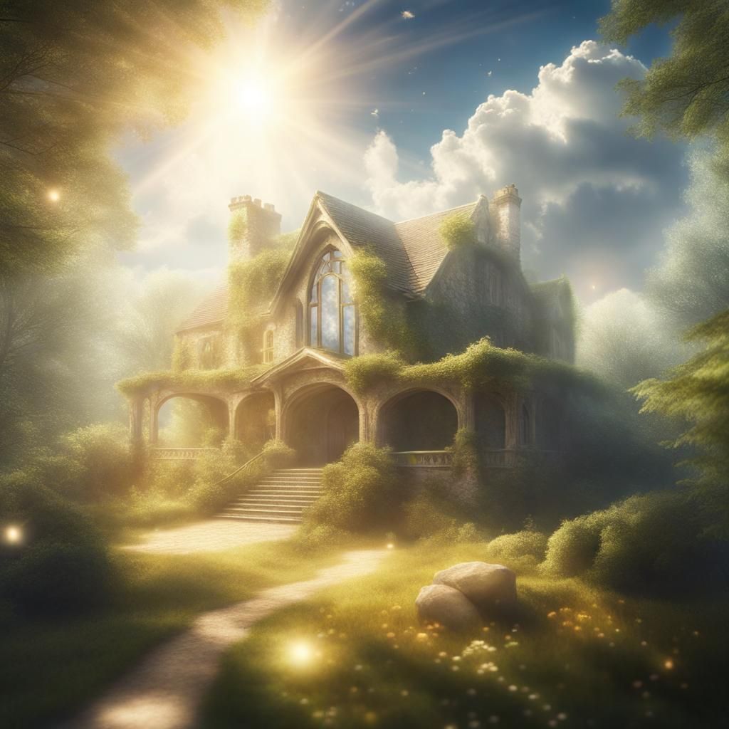 Celestial Woodland House on Sky Island