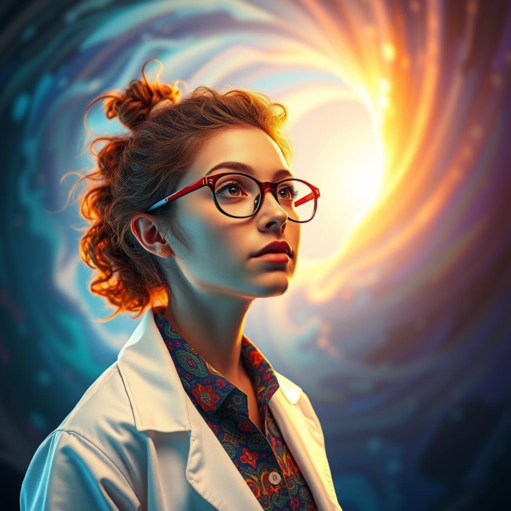 Young Scientist Discovers Shimmering Portal to New World