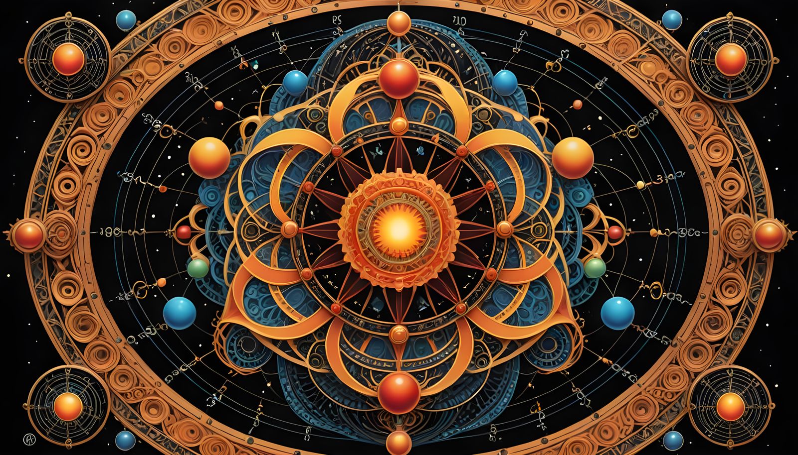 Surreal Cosmic Portals in Ancient Earthly Realms