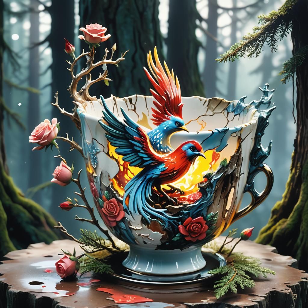 Forest World in Cracked Cup Concept Art