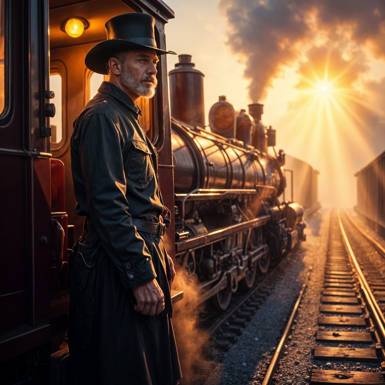 Vibrant Art Deco Portrait of Casey Jones in Hyper Realism